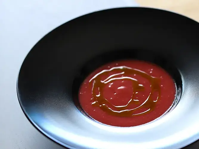 Soupe de fraises - Restaurant Saint Cyprien Porto-Vecchio