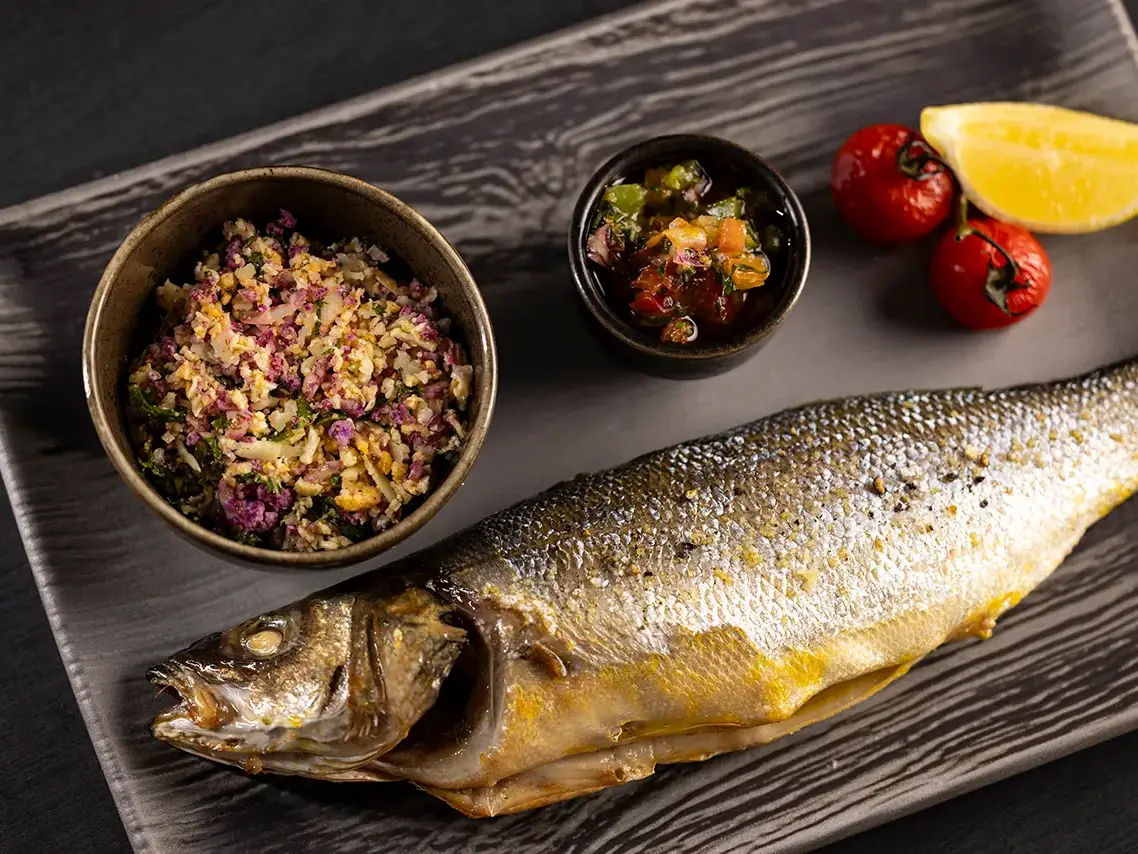 Plat poisson du restaurant Bistronomique San Ciprianu Porto-Vecchio