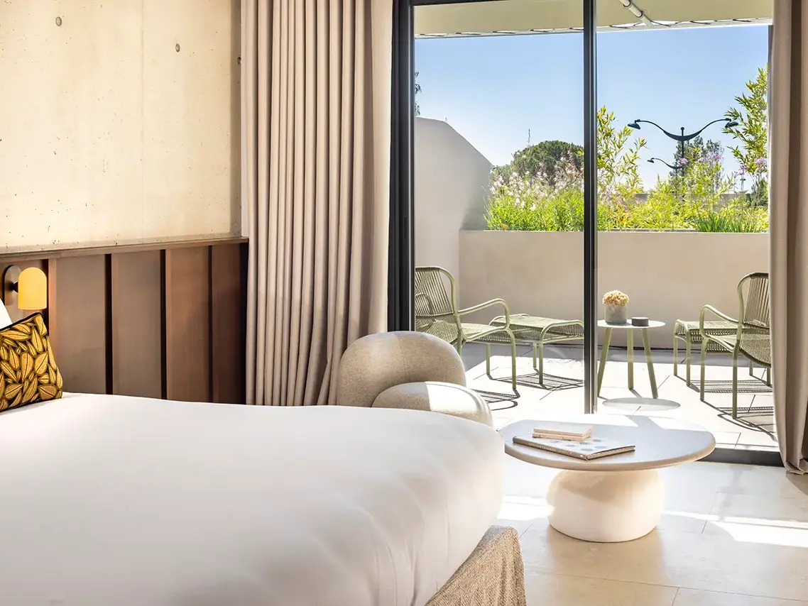 Chambre Club Terrasse de l'hôtel 4 étoiles à Porto-vecchio