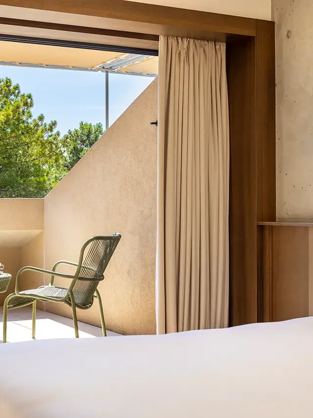 terrasse de la Chambre deluxe Terrasse de l'hôtel 4 étoiles à Porto-vecchio