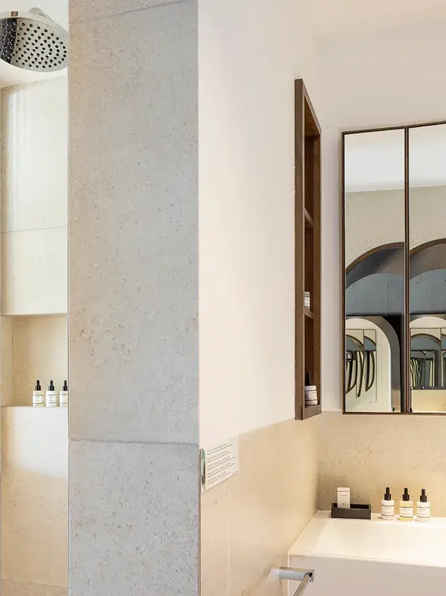 Salle de bain de la Chambre deluxe Terrasse de l'hôtel 4 étoiles à Porto-vecchio